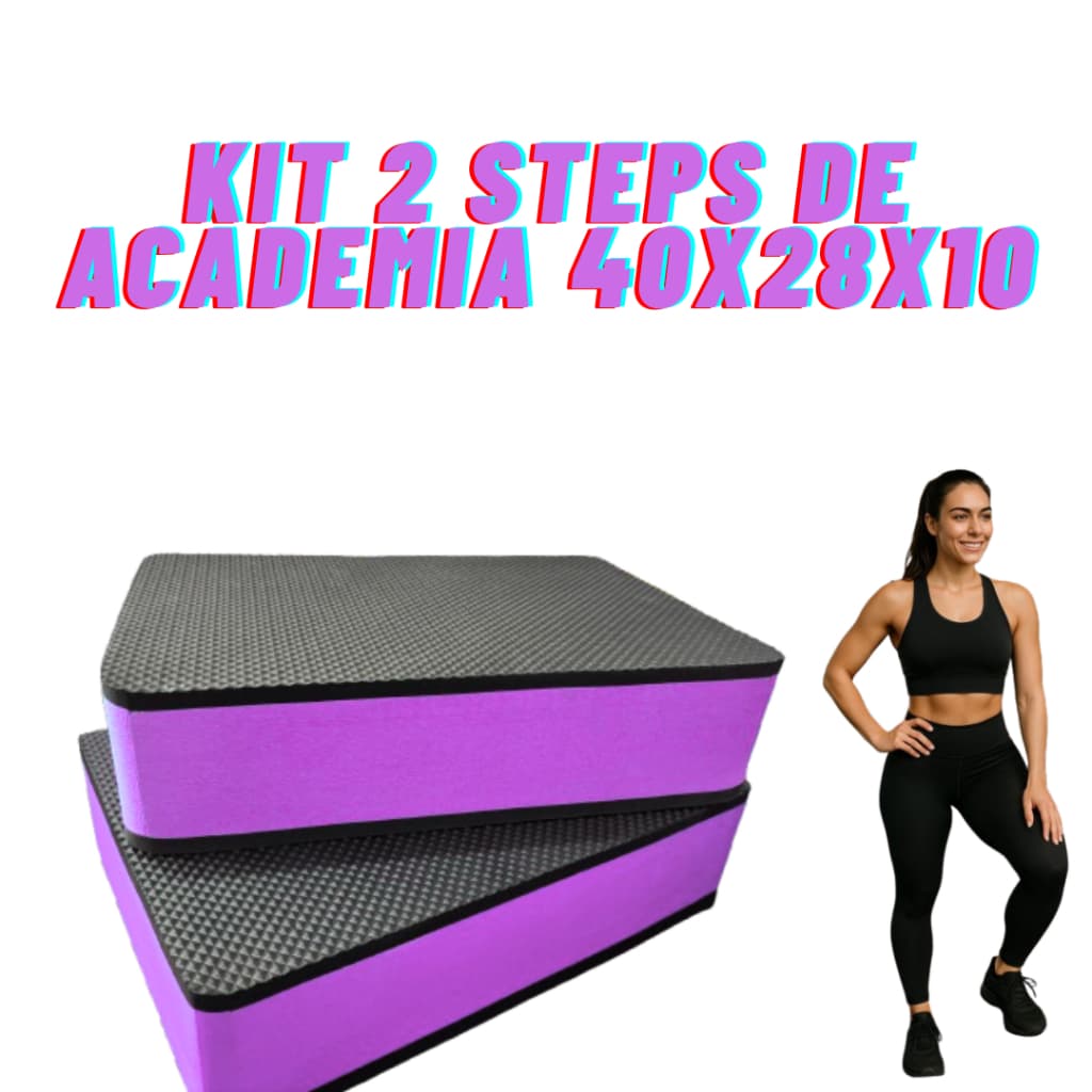 Step Academia KIT 2 40x28x10 cm EVA FITNESS