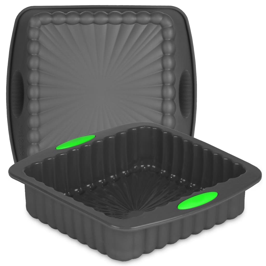 Assadeira De Silicone Forma Quadrada Antiaderente Bolo Pudim Torta Mousse Forno Freezer Livre BPA