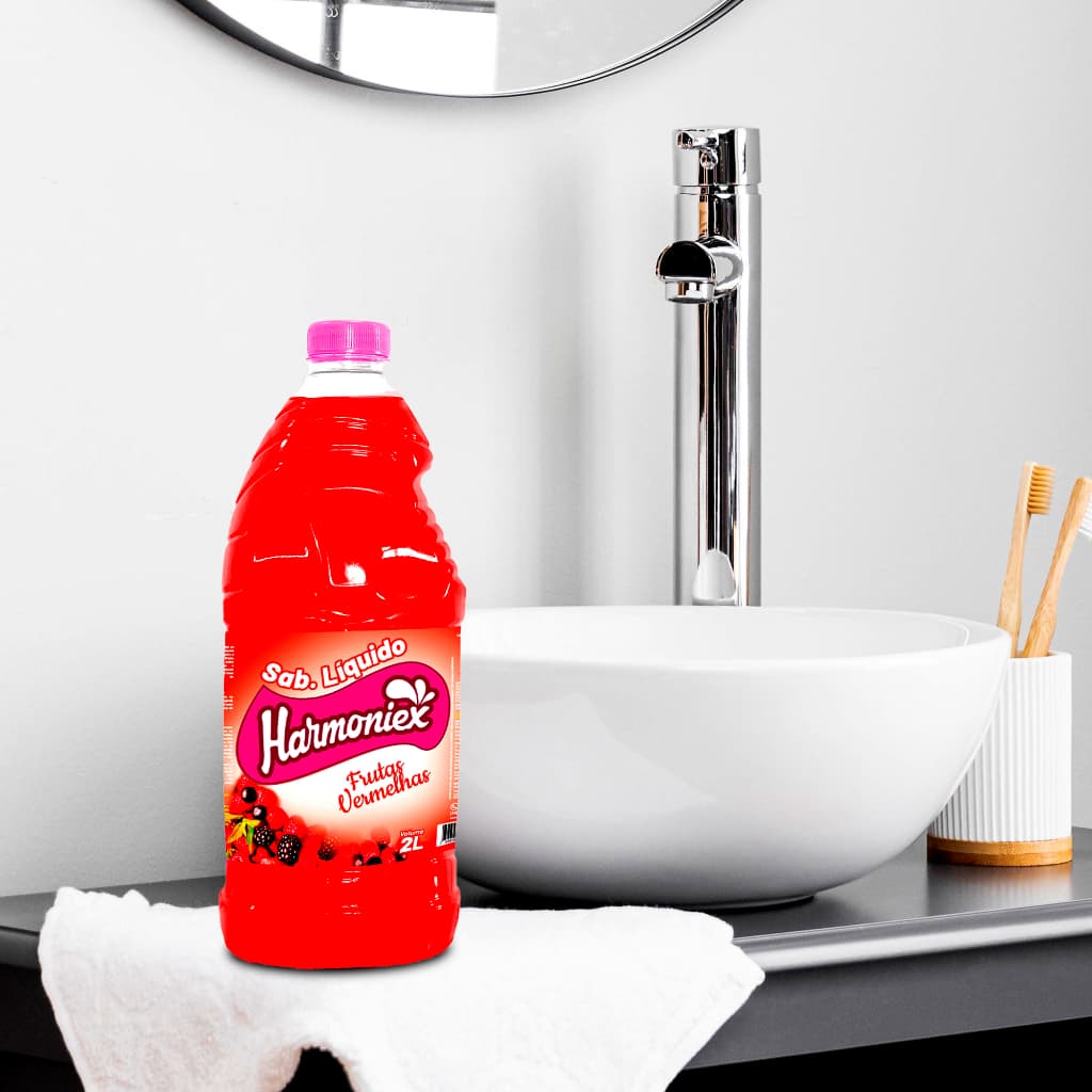 Sabonete Líquido Frutas Vermelhas 2L Harmoniex
