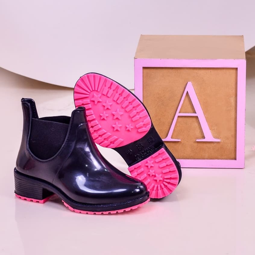 Bota Infantil de Menina Galocha Impermeável