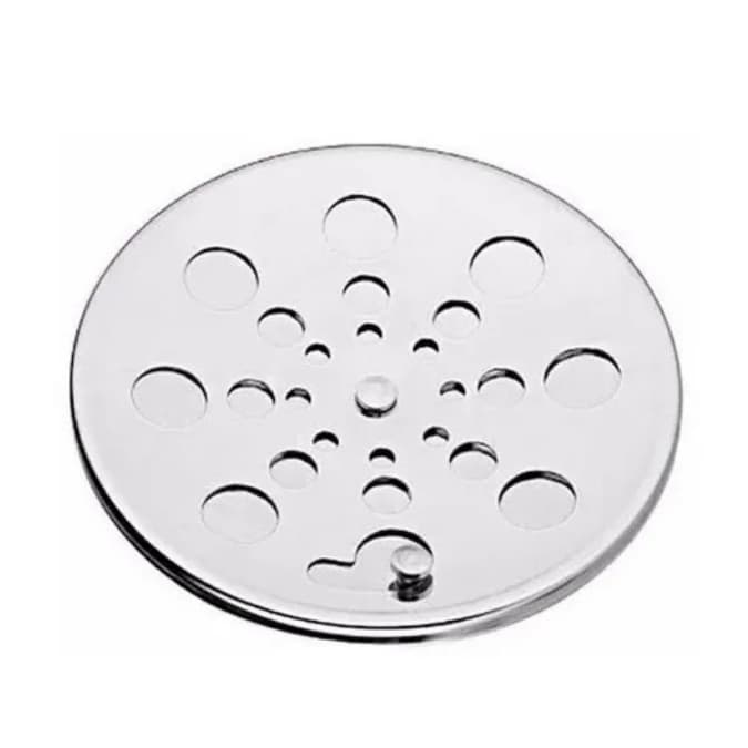 Ralo redondo abre e fecha 10x10 CROMADO tampa grelha ABS para banheiro