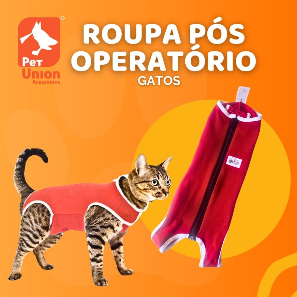 Roupa Pós Cirúrgica Castração Gatos Machos E Fêmeas