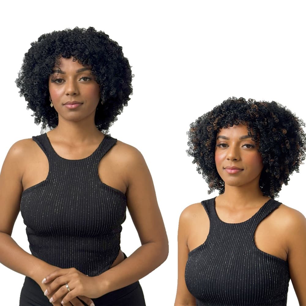 Peruca de Cabelo Sintético Fibra Premium 35cm Fummi Fashion Line