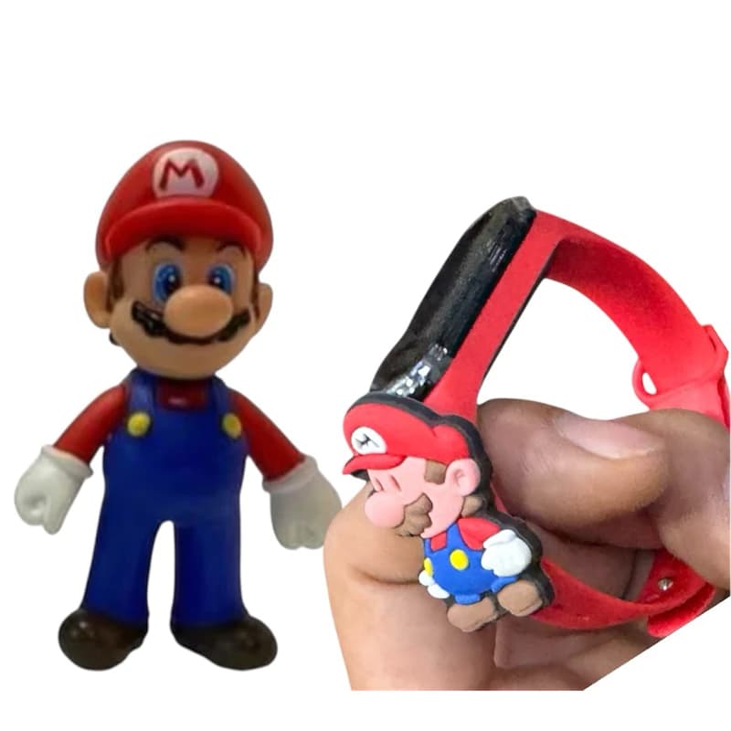 Kit Boneco do Mario + Relogio Digital