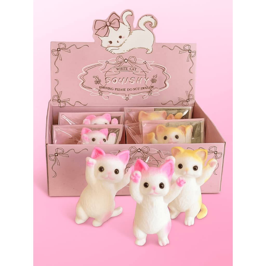 Brinquedos Taba Squishy Gatinho Antiestresse, macios e coloridos boneca relaxante para apertar