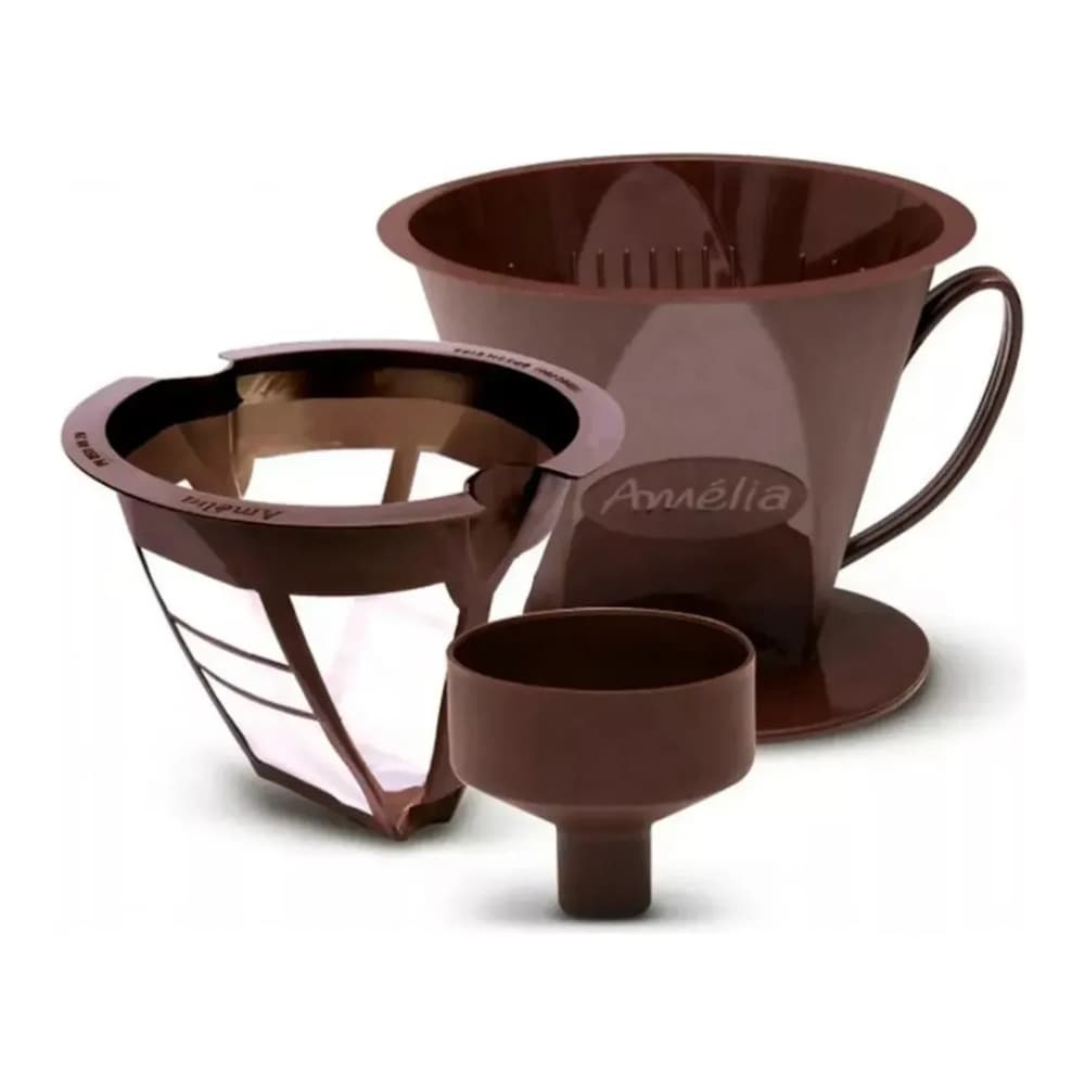 Kit 3 - Coador De Café 103 Kit Com Filtro E Suporte Reutilizável Envio Imediato