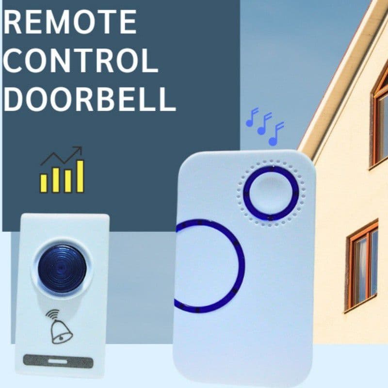 4 estilos Campainha Domestica Sem Fio a Prova D água Campainha Residencial Comercial Sem Fio Tomada e a Pilha