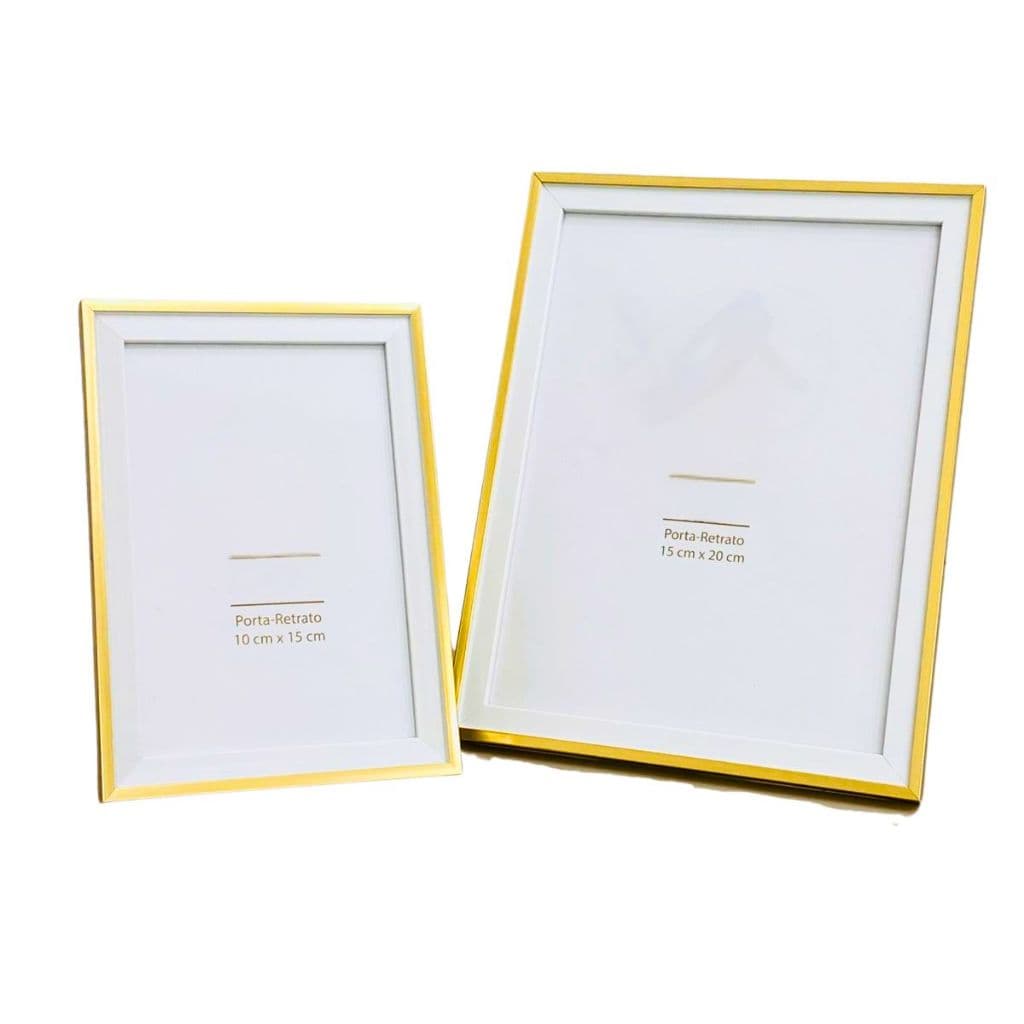 PORTA RETRATO 10X15 E 15X20 GOLD LUXO MODERNO BRILHANTE MOLDURA, SALA, ESCRITÓRIO QUARTO
