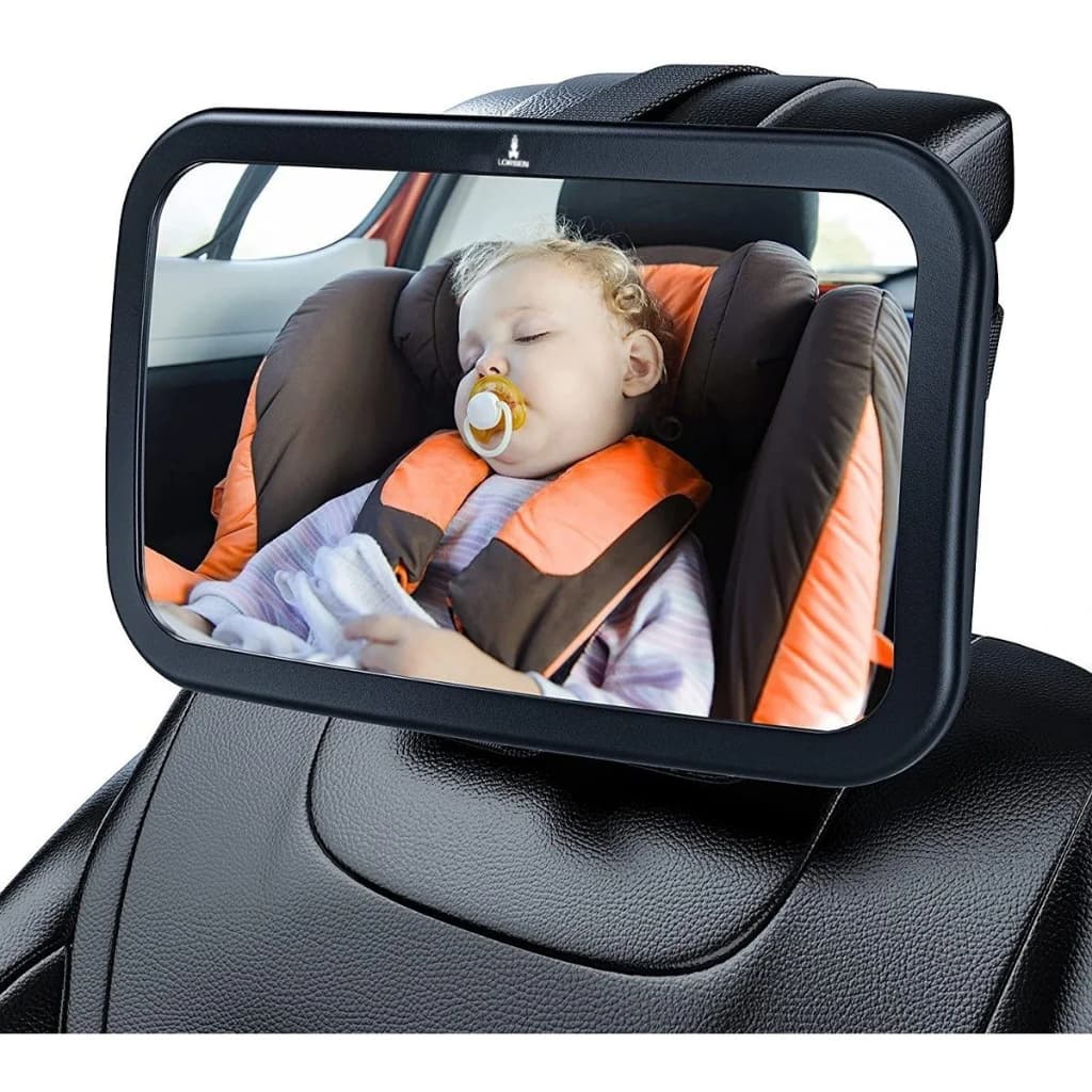 Espelho Retrovisor Interno Bebê Banco Traseiro c/ Giro 360º e Fixação Segura Conforto Cadeirinha