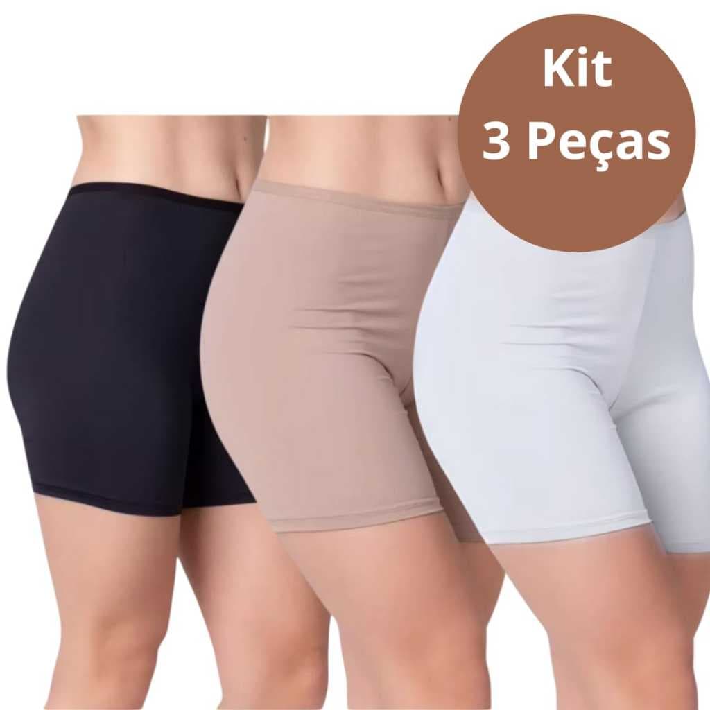 Kit 2 Short Anágua Segunda Pele Para Usar Com Vestido Short Anágua