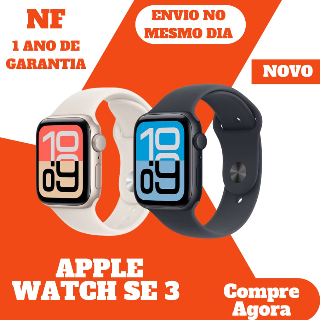 Apple Watch SE 3 -  40mm - 44mm / Original • Lacrado • Envio Imediato • Nota Fiscal