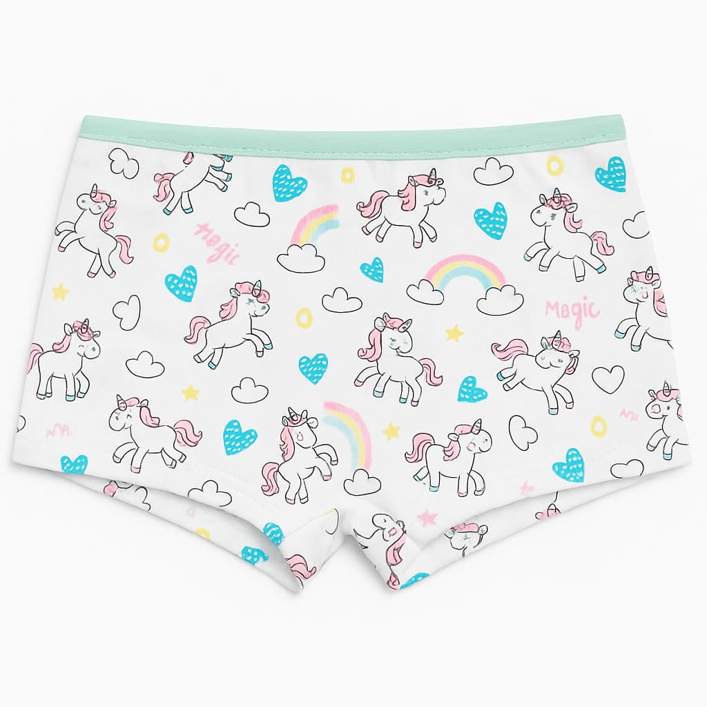 Kit 12 Calcinhas Boxer Infantil para Menina – Conforto e Estilo
