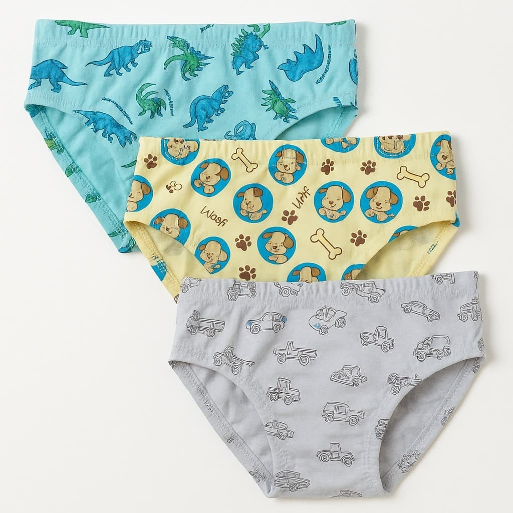 Kit com 12 Cuecas Infantis Slip Para Meninos