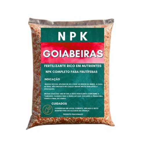 Adubo Fertilizante NPK GOIABEIRAS Crescimento floração e Frutos