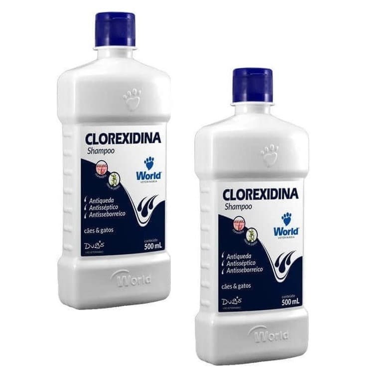 Kits Shampoo World Veterinária Dug's Clorexidina Cães & Gatos - 500 mL