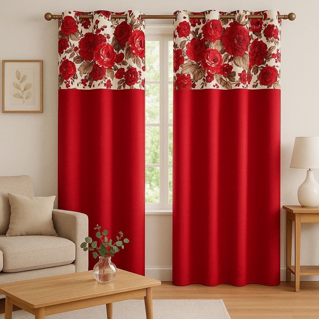 CORTINA ESTAMPADA BANDO 3,00X1,70 SALA / QUARTO BELINHA Cortina para Sala Quarto Decoração GIRASSOL