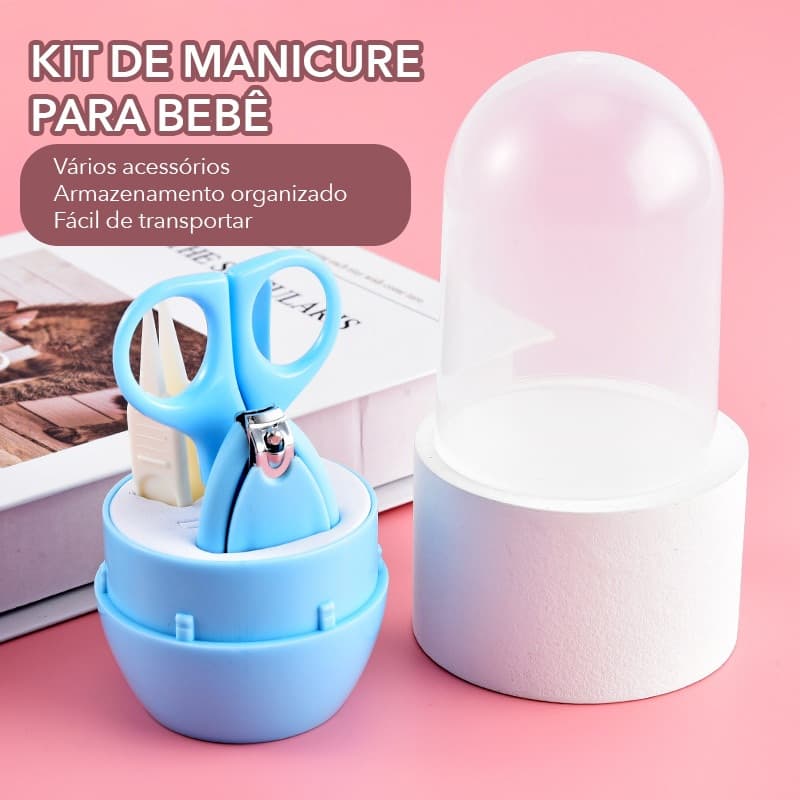 Kit Higiene Infantil para Bebê – 4 Peças Essenciais com Estojo | Segurança e Cuidado Diário