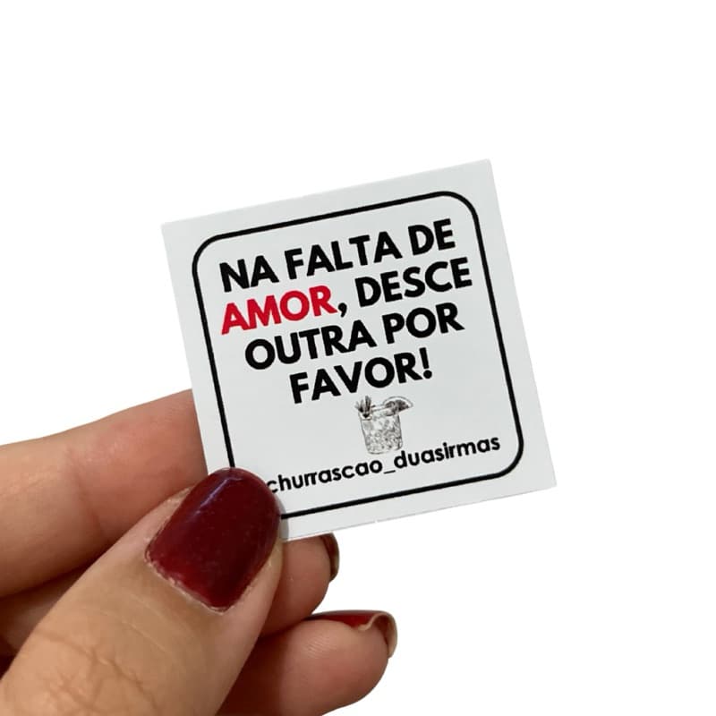 200 Tags Cartões para Drinks 4x4 cm Personalizadas Frases Engraçadas - COLOCAMOS SUA LOGOMARCA