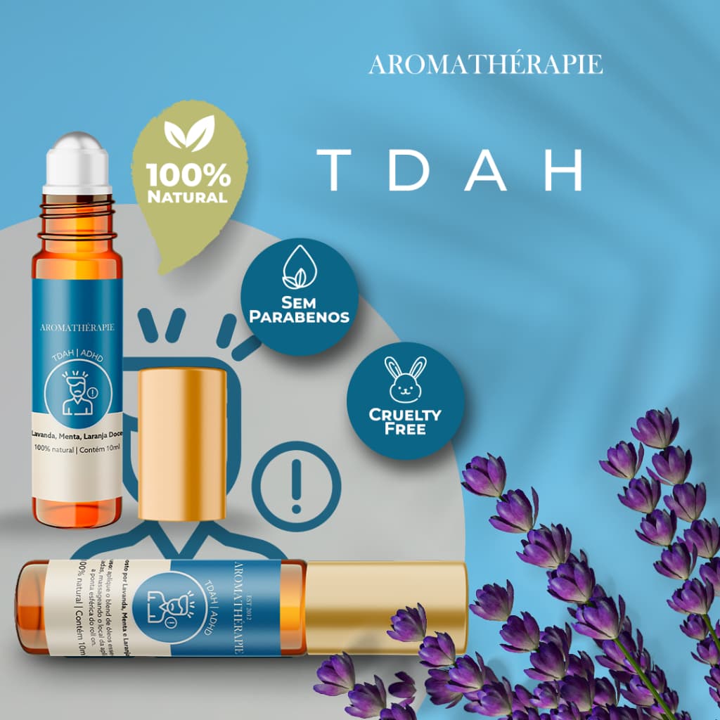 Aromaterapia TDAH Natural Blend Óleos Essenciais Aromathérapie