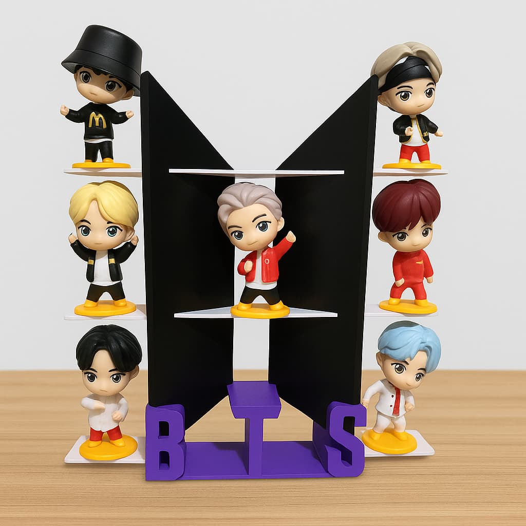 Suporte Exclusivo BTS TinyTAN – Para Coleção McD (sem bonecos)