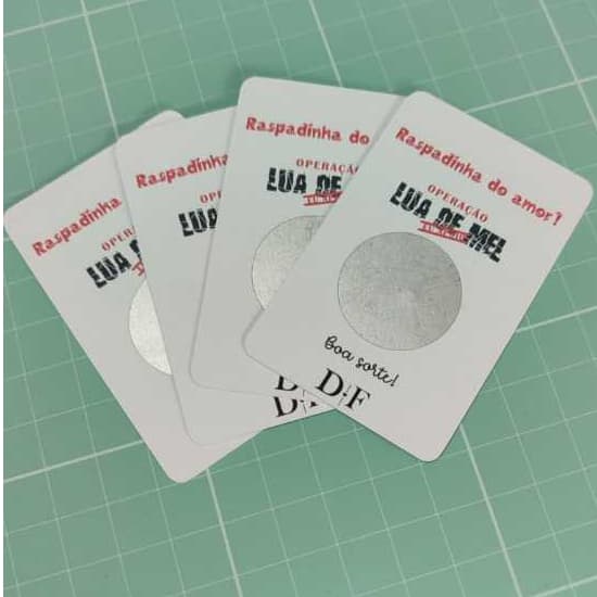 Tag raspadinha - operação lua de mel (personalizável)