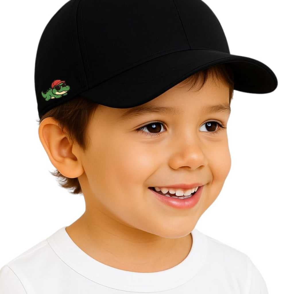 bone infantil de 2 a 6 anos jacare lateral Boné infantil