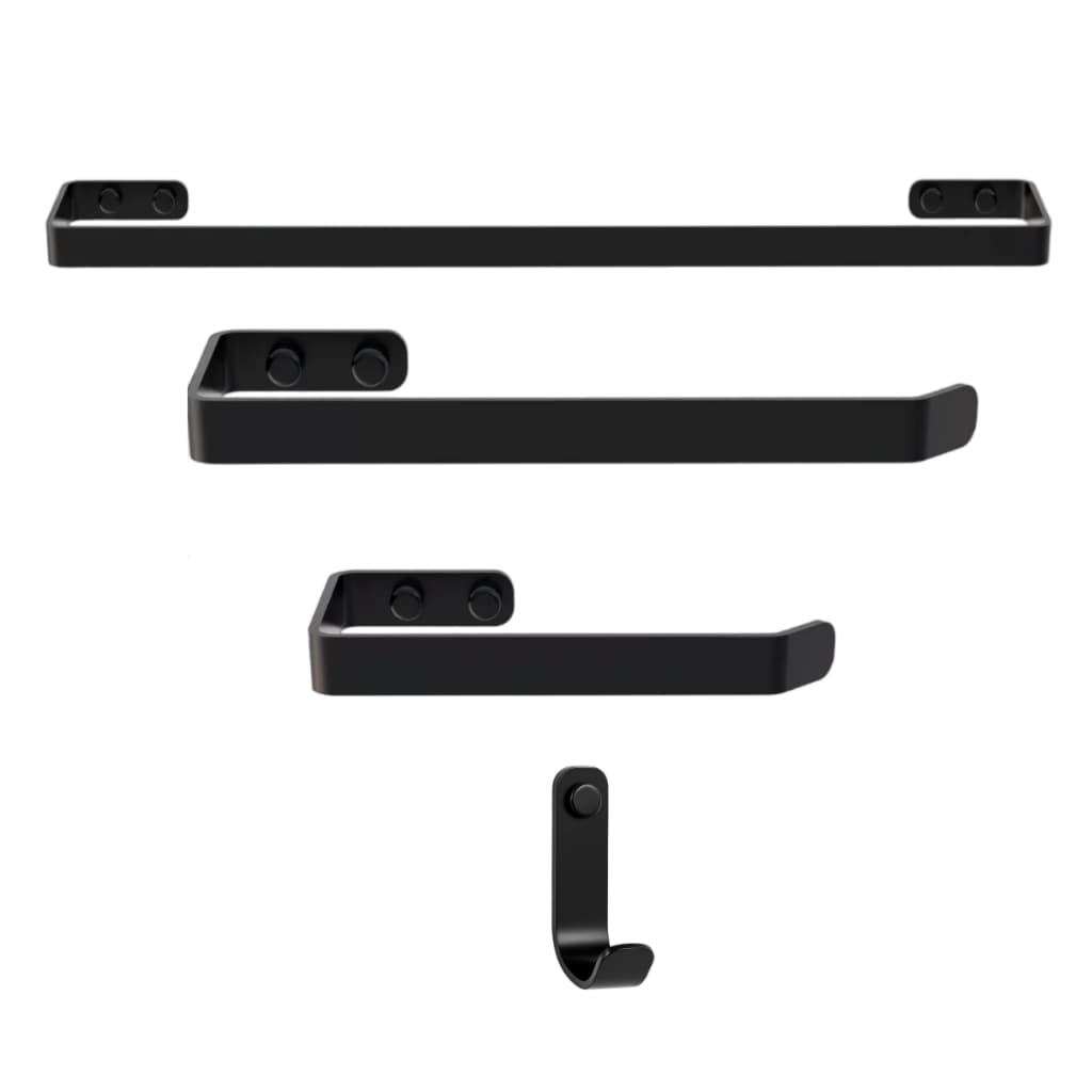 Kit de Banheiro Completo 4 peças de Metal Acessórios banheiro Suportes Porta Toalheiros de Banho