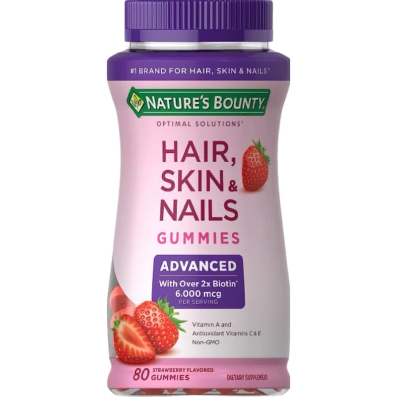 Hair skin & nails 80 Gummies 6.000mcg Nature’s Bounty - Imp EuA