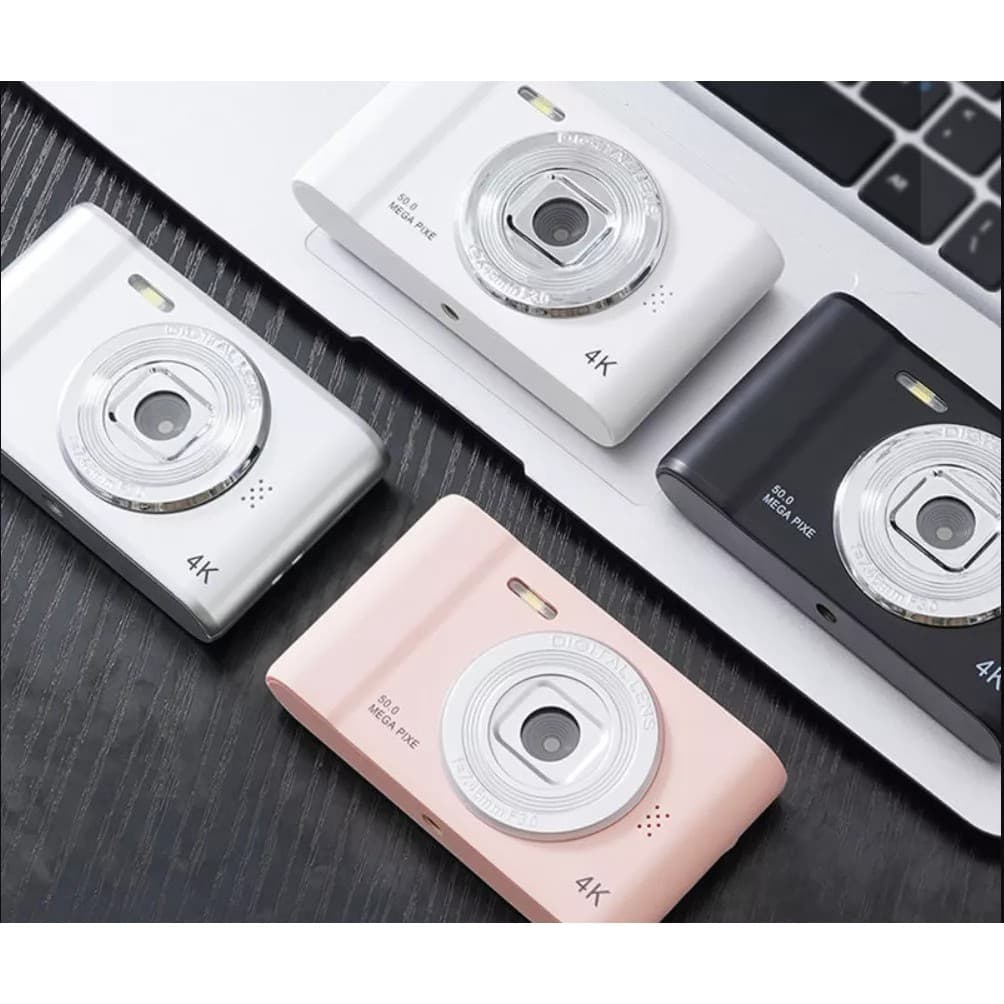 4K CCD Câmera Digital Mini Retro Viagem Selfie De 50MP HD De 2,4 Polegadas Tela De Campus Cam