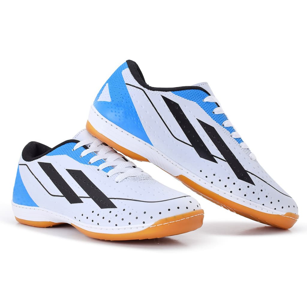 Chuteira Futsal Unissex Allads Branco Quadra Salão com Solado Costurado Confortável Envio Rápido