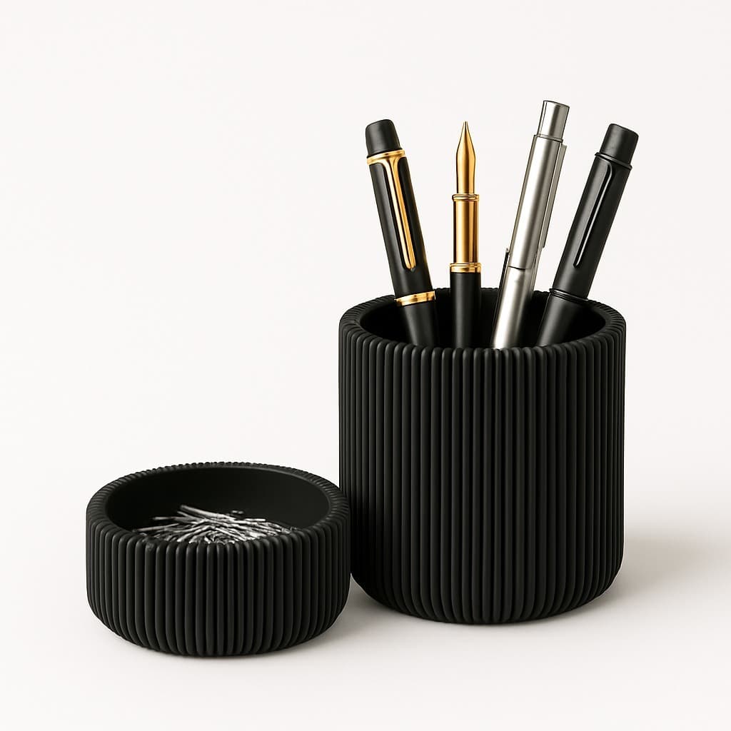 Porta Canetas + Porta Objetos Pequenos Minimalista Moderno