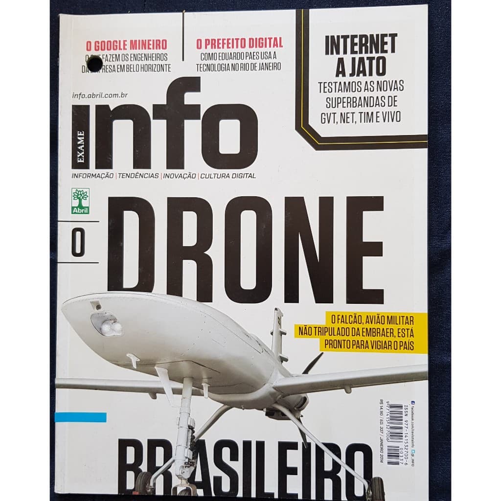 Revista EXAME - INFO - O DRONE - #337 - Jan/2014 - (Usada)