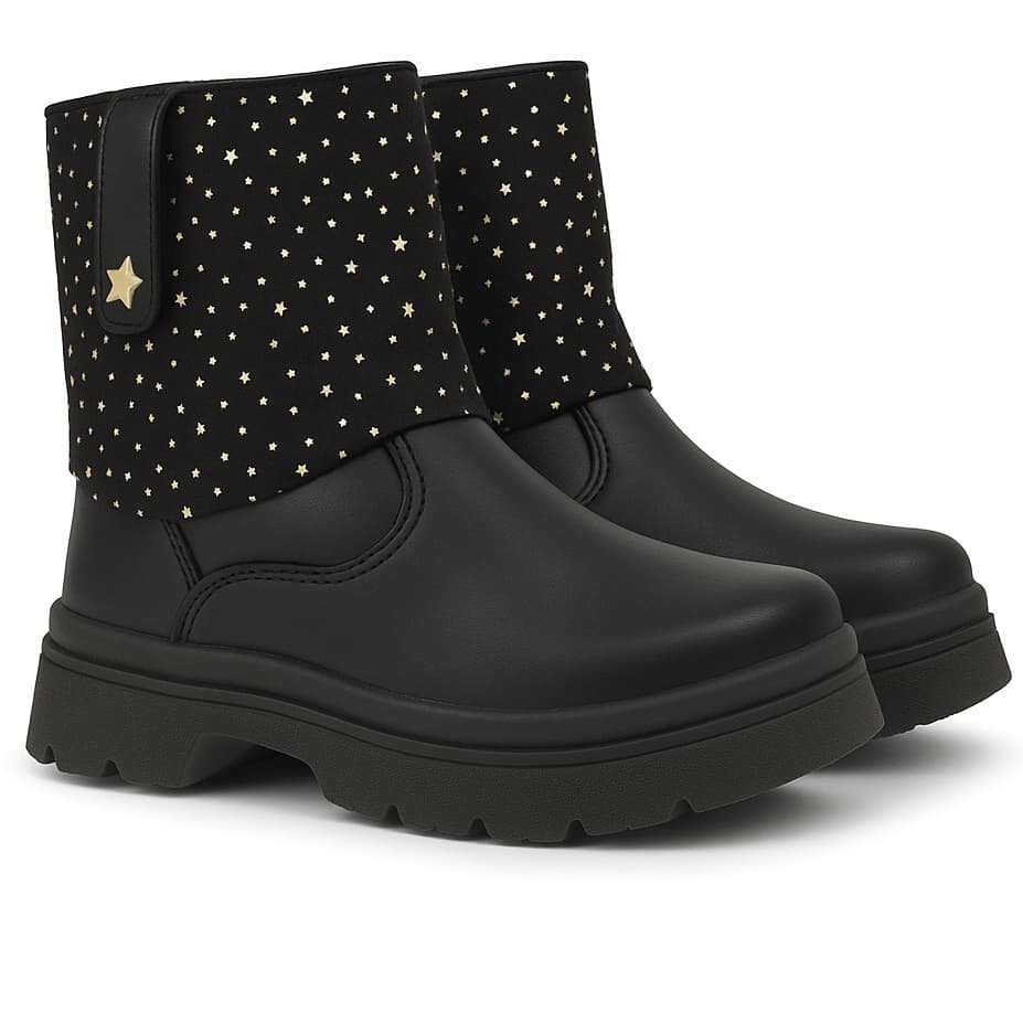 Bota Infantil Feminina Cano Médio 2 em 1 – Para Menina, Confortável e Versátil Edição Limitada