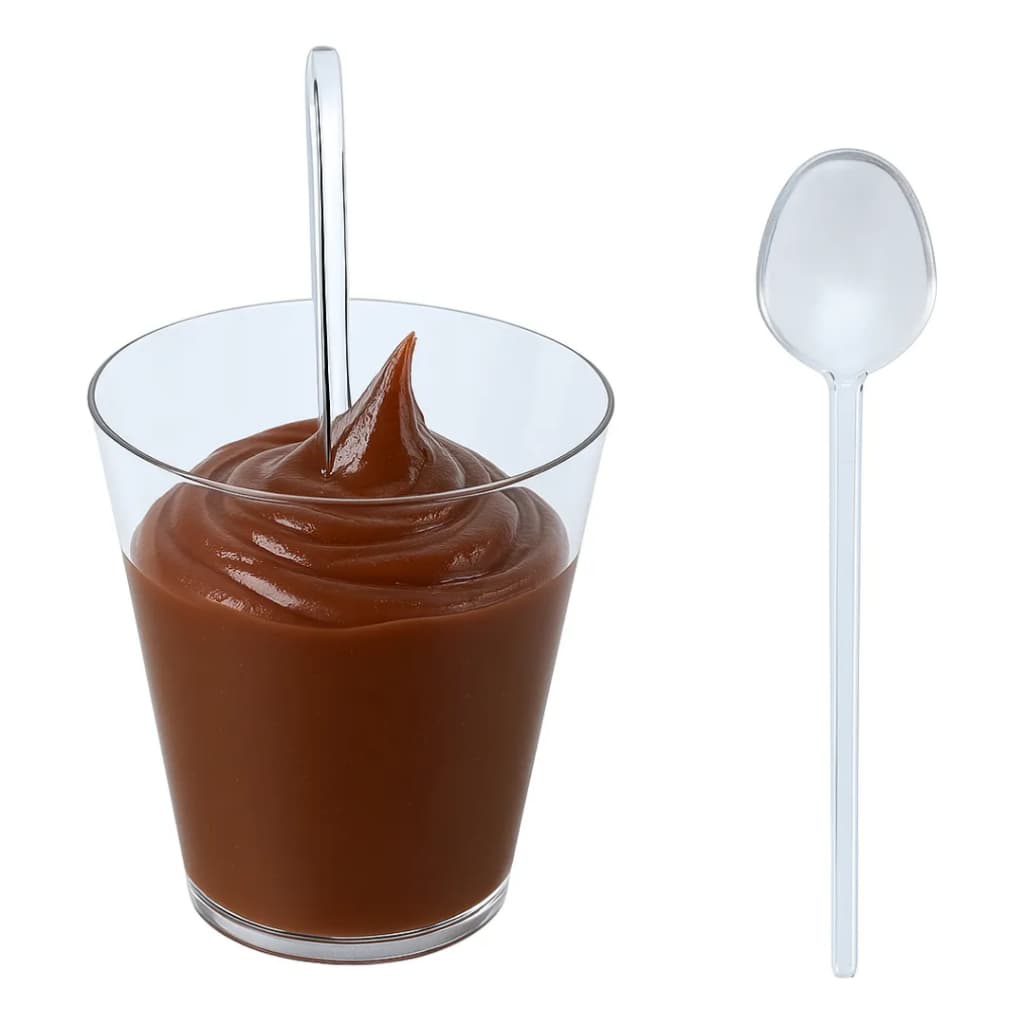 50~250 COPINHO ACRÍLICO 25ML BRIGADEIRO + 50~250 COLHERZINHA