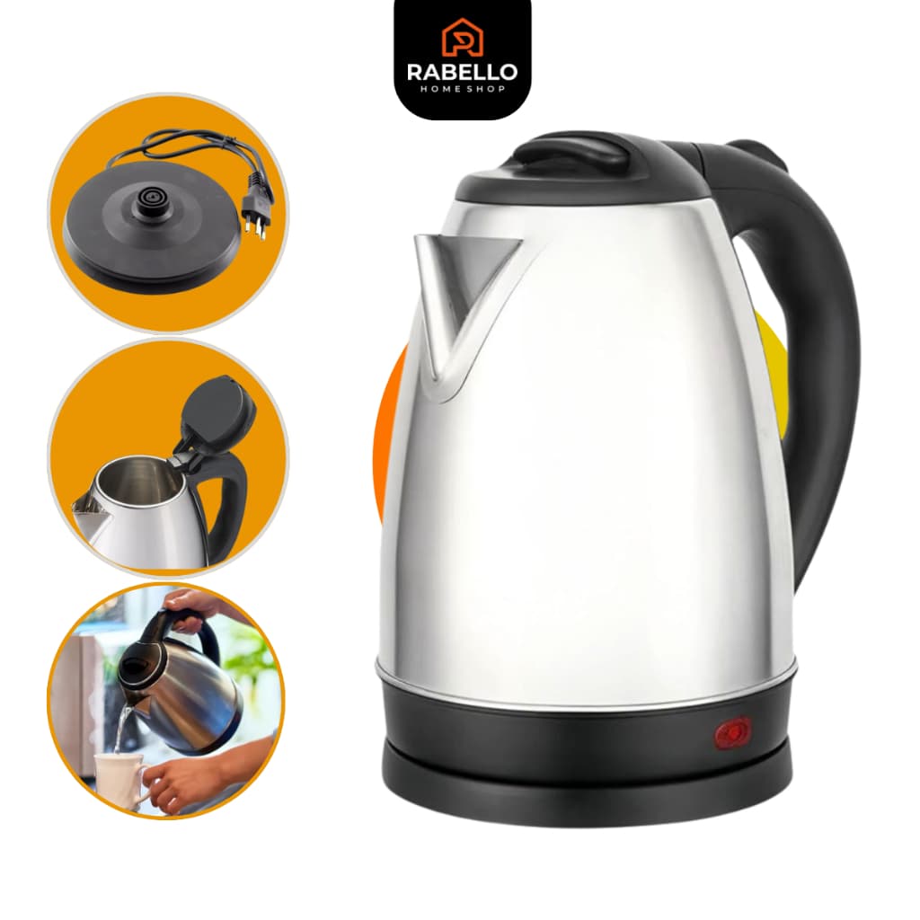 Chaleira Elétrica Inox 1,8 Litros Jarra Térmica Desligamento Automático Ferve Água Rápido Café Chá