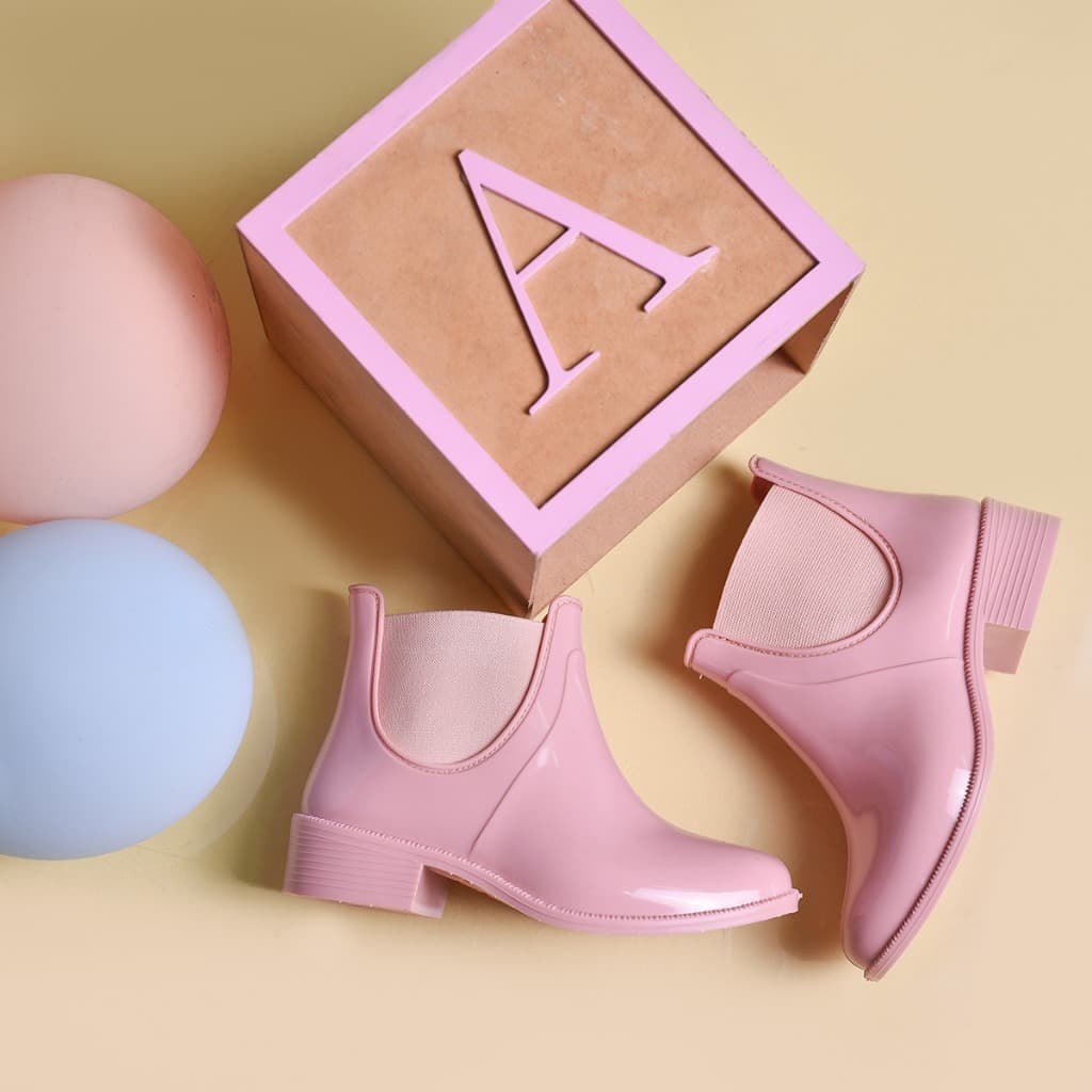 Bota Galocha Infantil Impermeável para Frio ou Chuva Galochinha