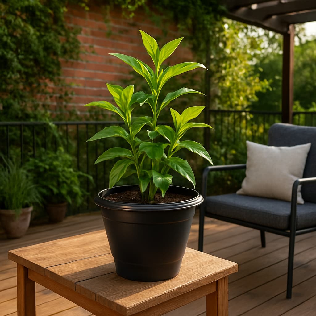 Kit Vaso Redondo 15 Litros Grande Preto Resistente Jardim Flores Plantas