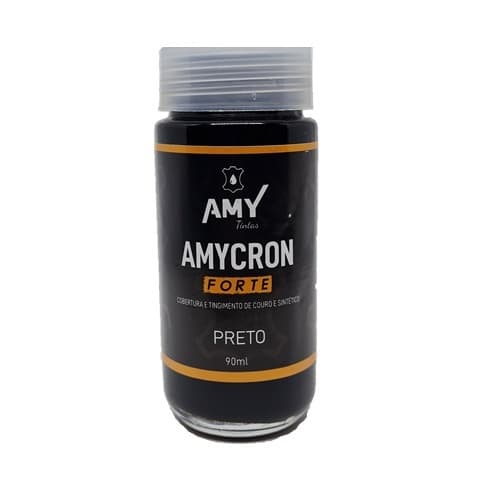 tinta Amycron preta 90ml Para Couro Sapato,bota,bolsa,jaqueta Cobertura E Tingimento