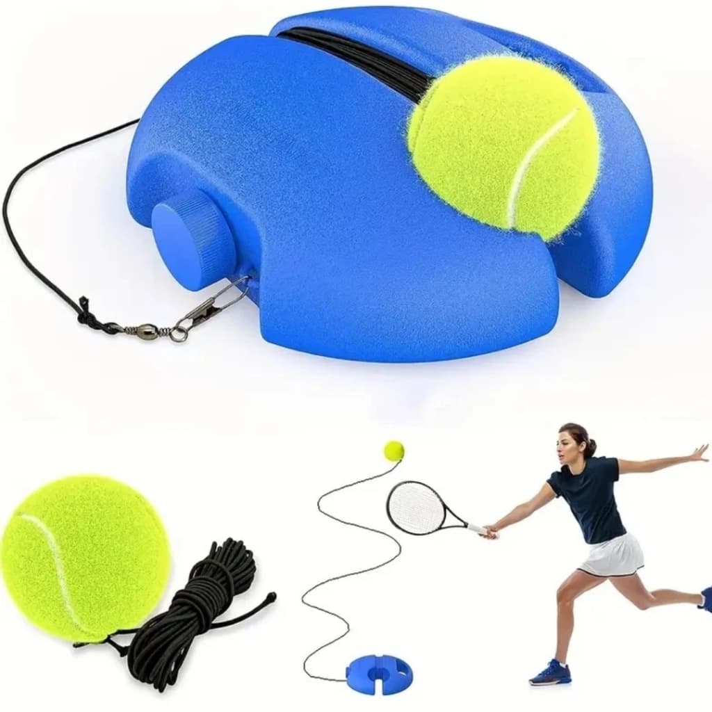 Treinador de Tênis Portátil Rebote de Bola Esporte Exercício Ferramenta Prática Treino Esportivo