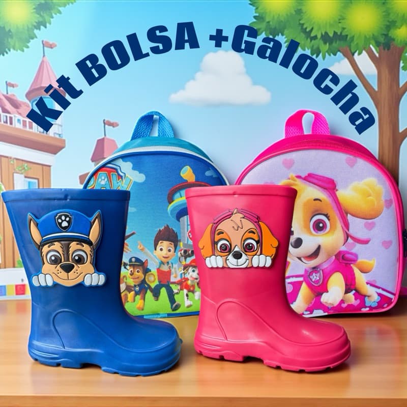 GALOCHA INFANTIL MENINOS MENINAS PATRULHA CANINA CHASE SKYE REF.8