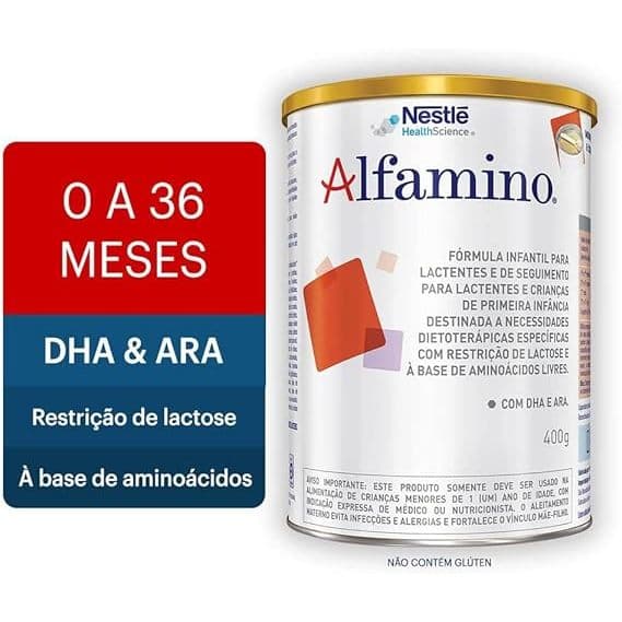 Alfamino Nestlé 400g Nutrição Especializada