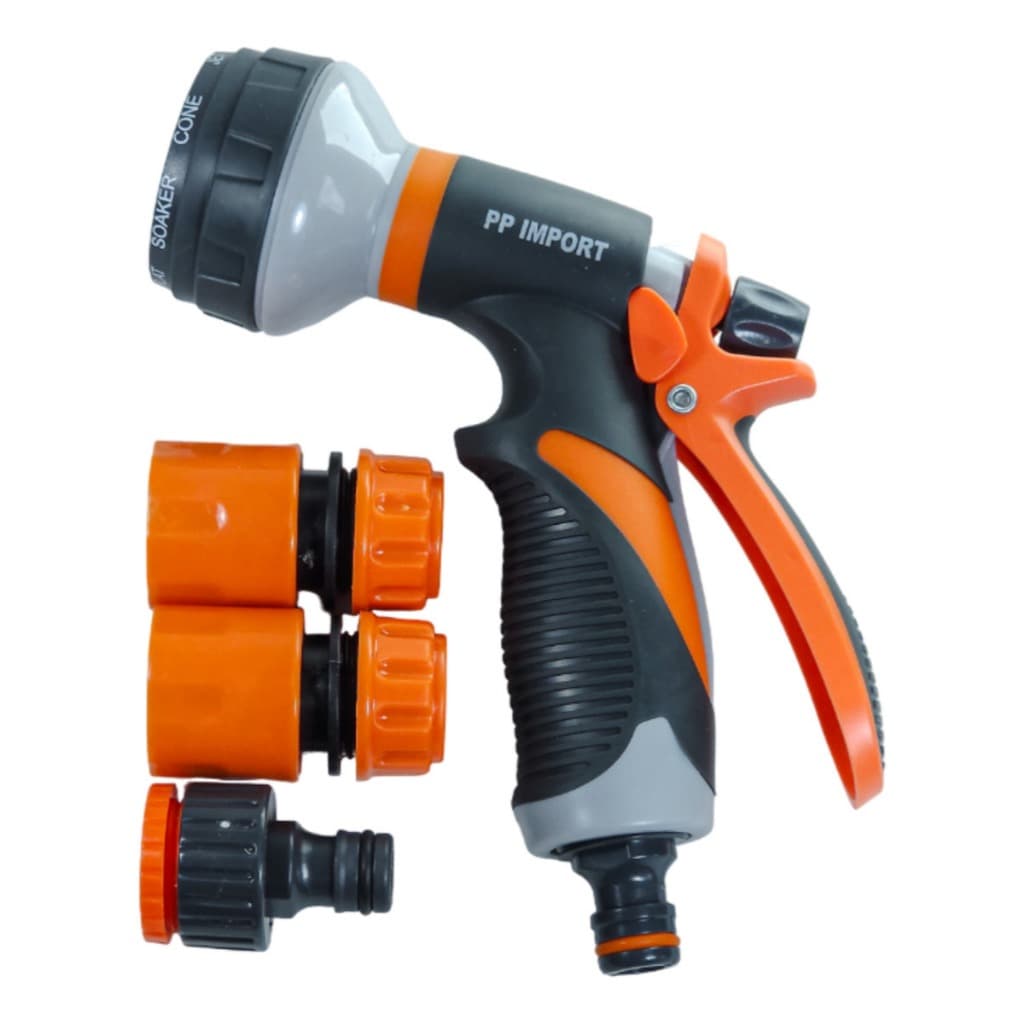 Esguicho Profissional Jardim Regulável 8 Jatos Bico Múltiplo