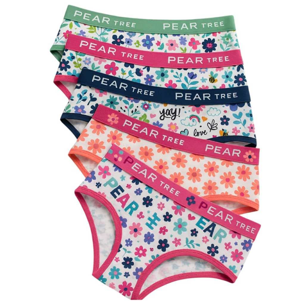 Kit 10 Calcinhas Infantil de Algodão Juvenil Menina Moça  Conforto Cós Alto