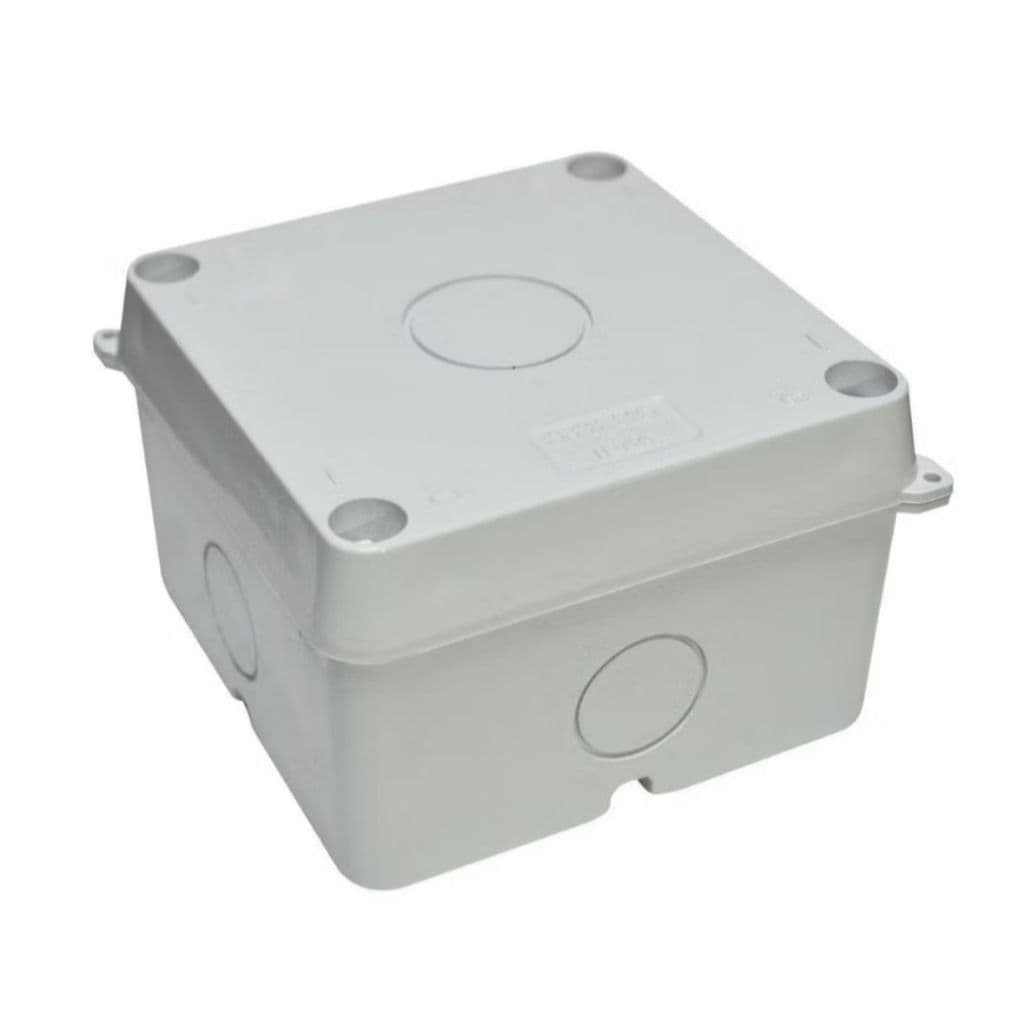 kit c/ 4 Kit Caixas organizadoras de conetores p/ câmeras de segurança Cftv Ip65 Branco 70x100x100mm