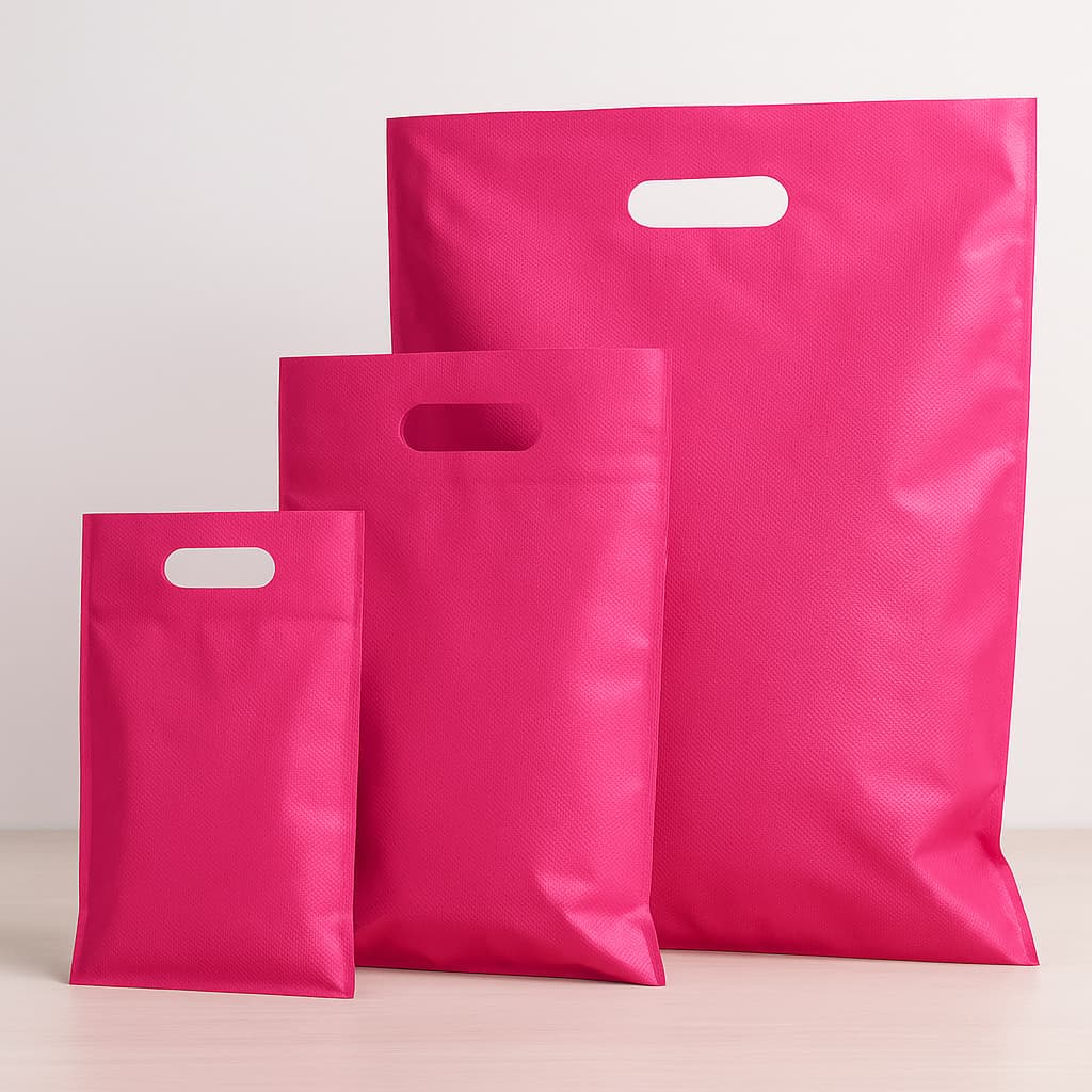 25 sacola Plástica Boca De Palhaço Alça vazada Boca Triste