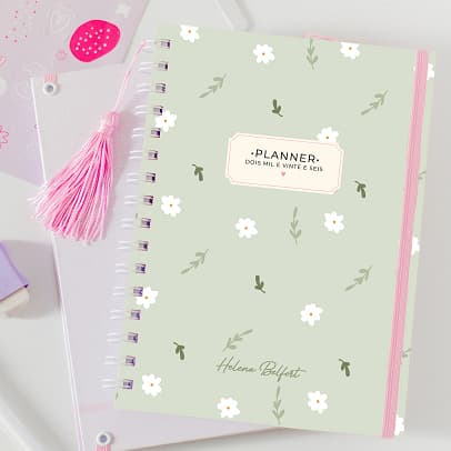 Planner Personalizado com nome - 2026 - Florescer