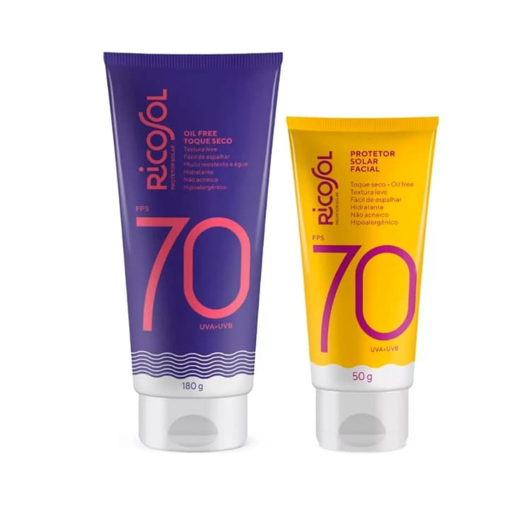 Ricosol Protetor Solar Corpo & Rosto Fps 70 Kit PromocionaL