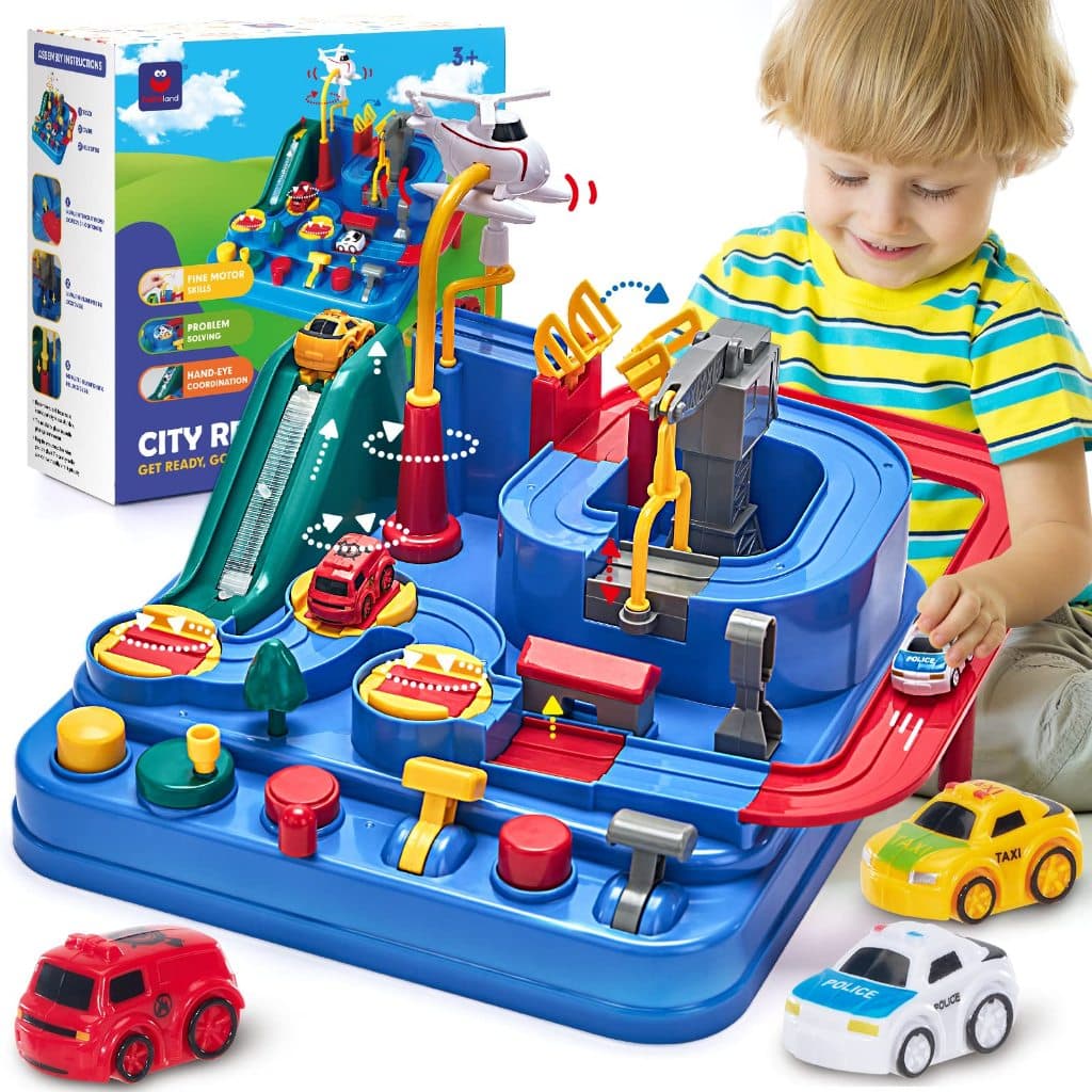 Brinquedo Carrinho Educativo Infantil Pista Carro Montessori