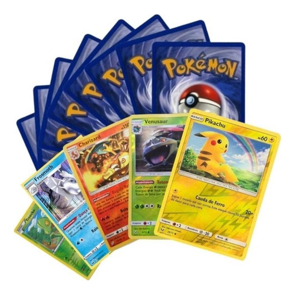 POKÉMON LOTE ATÉ 110 CARTAS 100% ORIGINAL COPAG