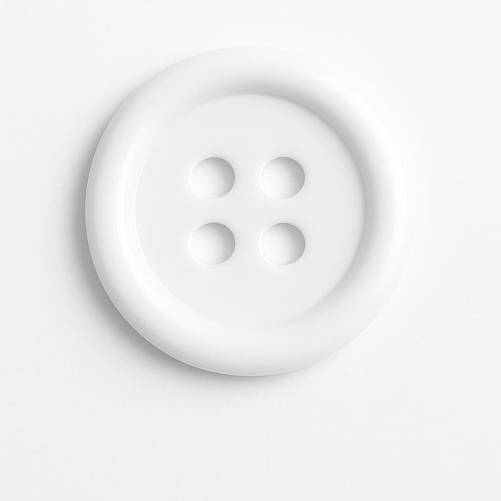 Botões Brancos C/20 und Para Costuras, Roupas e Artesanatos